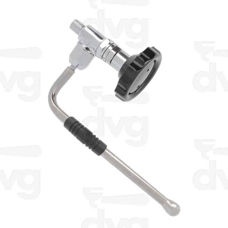 RUBINETTO COMPLETO DI TUBO VAPORE INOX SINISTRO -Mod. RETRO'